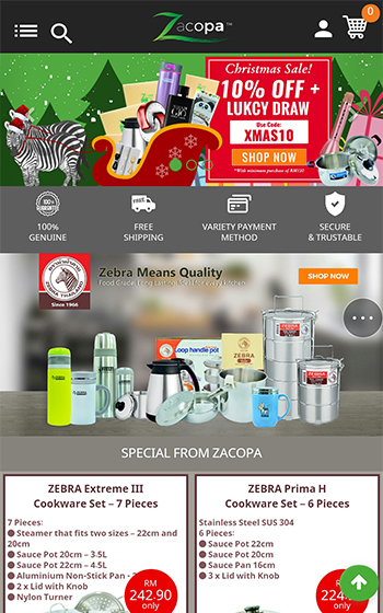 zacopa外貿商城網站案例圖片1