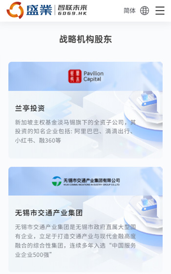 盛業(yè)控股網站案例圖片1