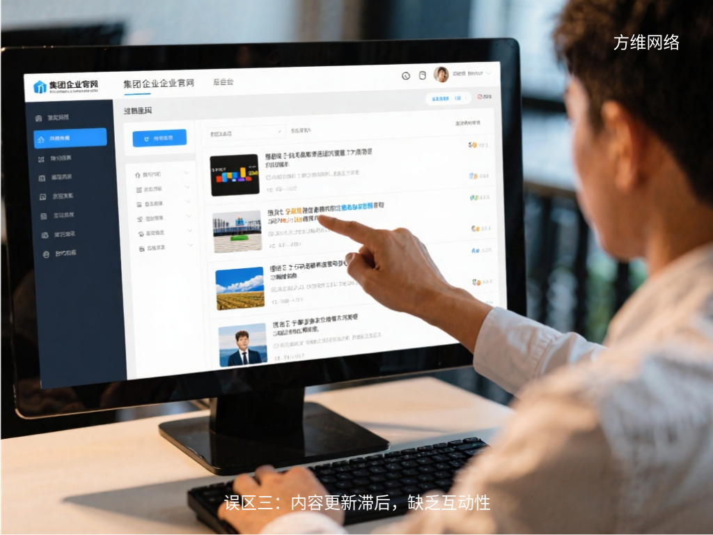 誤區三：內容更新滯后，缺乏互動性