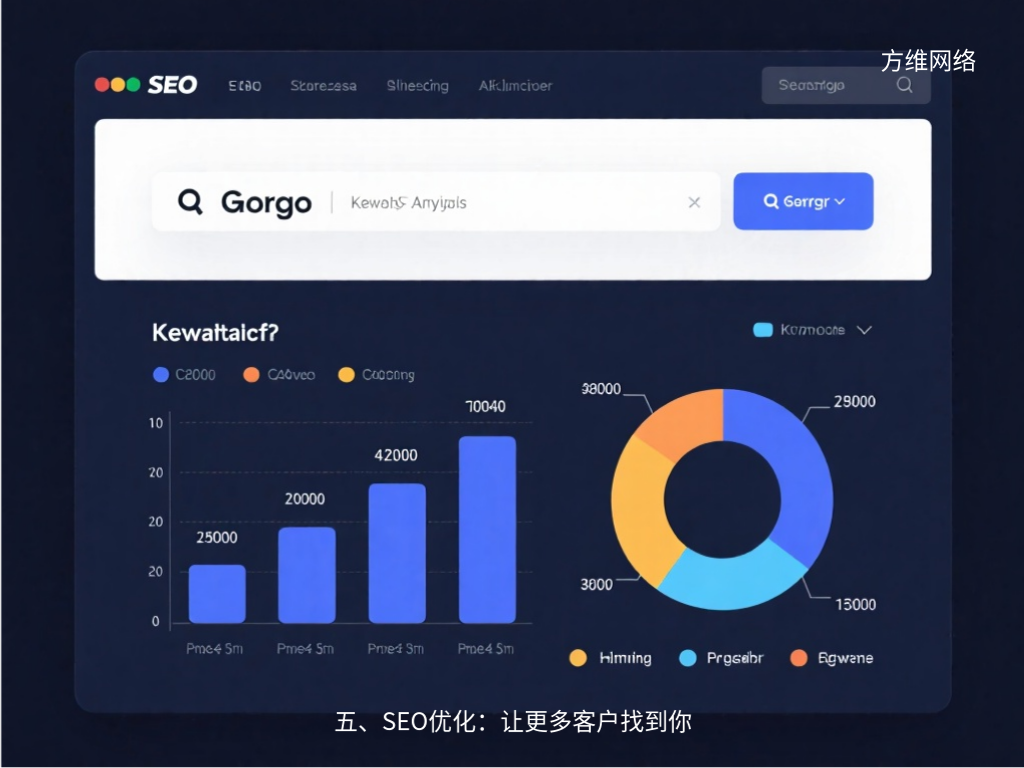 五、SEO優(yōu)化：讓更多客戶找到你