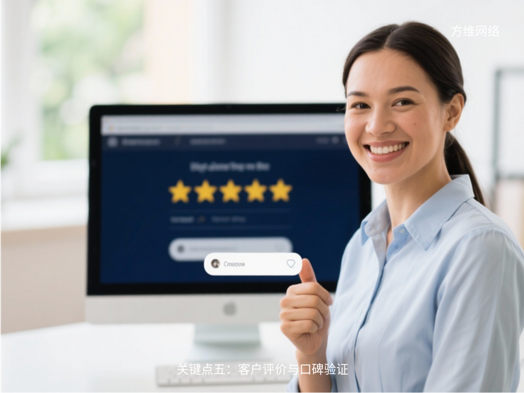 關(guān)鍵點五：客戶評價與口碑驗證