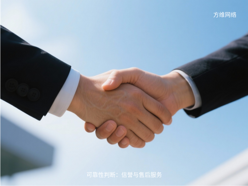 可靠性判斷:信譽與售后服務