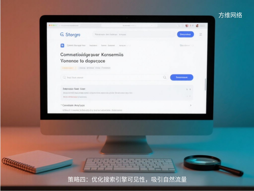 策略四：優化搜索引擎可見性，吸引自然流量