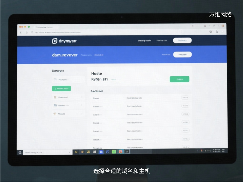 選擇合適的域名和主機