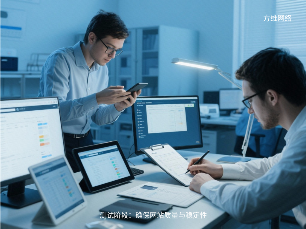 測試階段:確保網站質量與穩定性