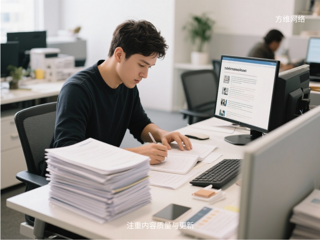 注重內容質量與更新