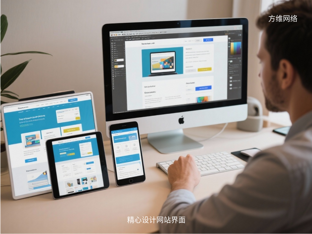精心設計網站界面