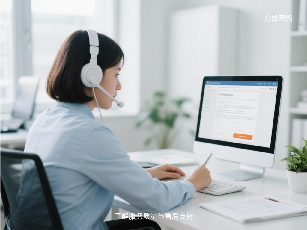 了解服務質量與售后支持