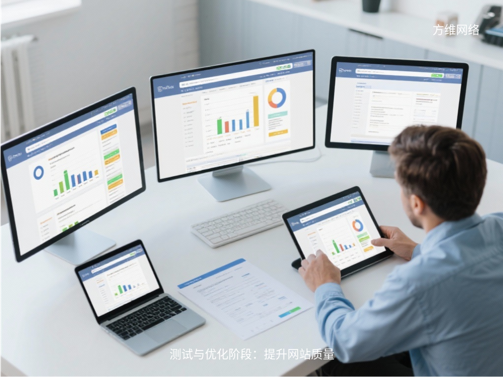 測試與優(yōu)化階段：提升網(wǎng)站質(zhì)量