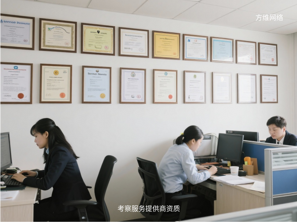 考察服務提供商資質