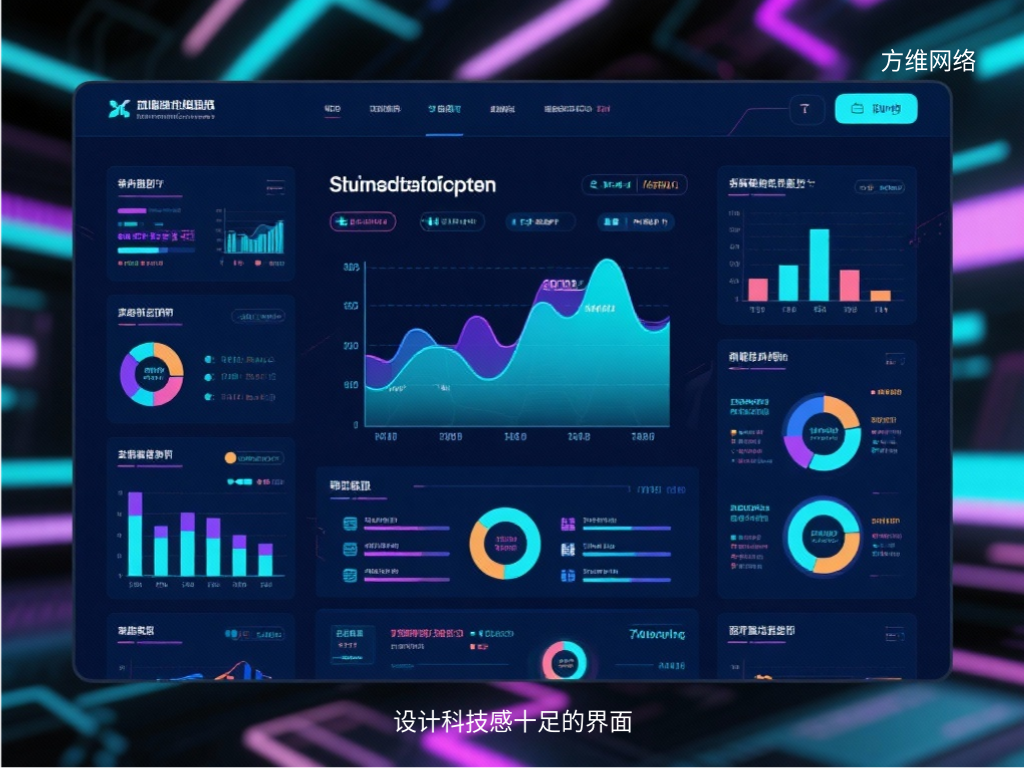 設計科技感十足的界面