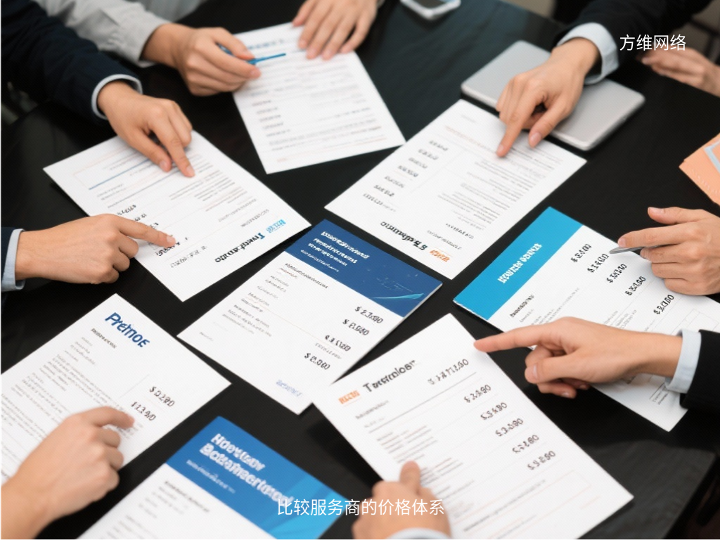 比較服務商的價格體系